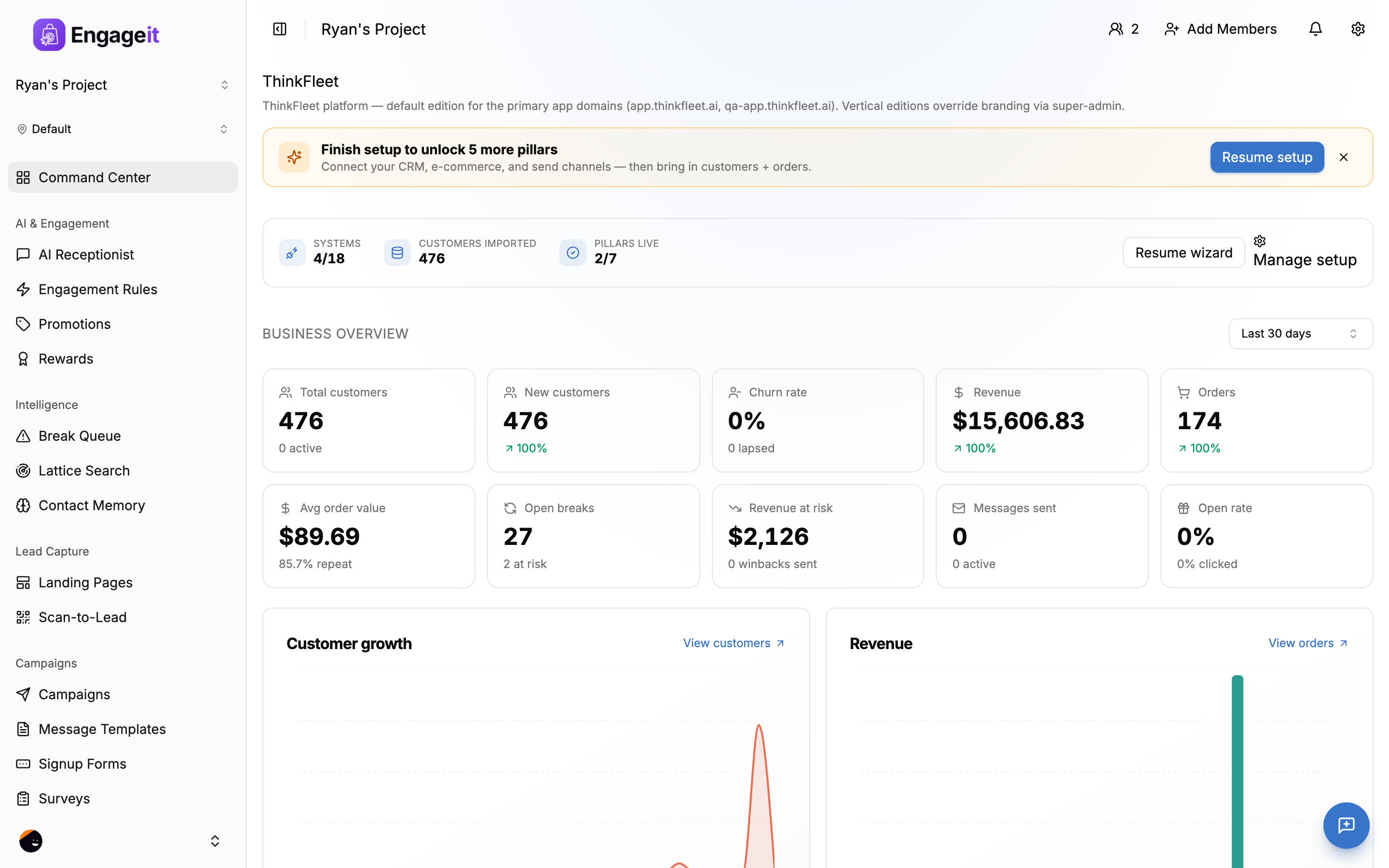 EngageIt platform screenshot